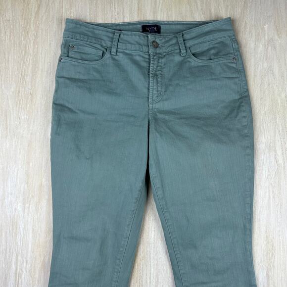 NYDJ Alina Convertible Ankle Mid Rise Straight Stretch Casual Everyday Jeans 8 - Picture 2 of 16